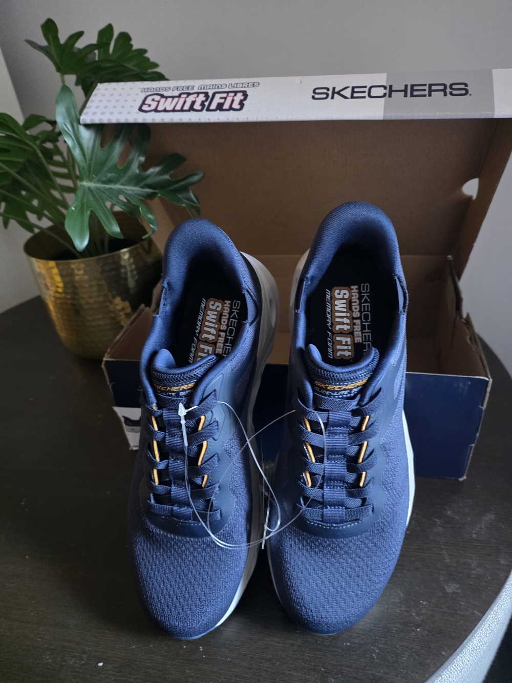 Skechers Men’s Swift Fit Navy Athletic Shoes